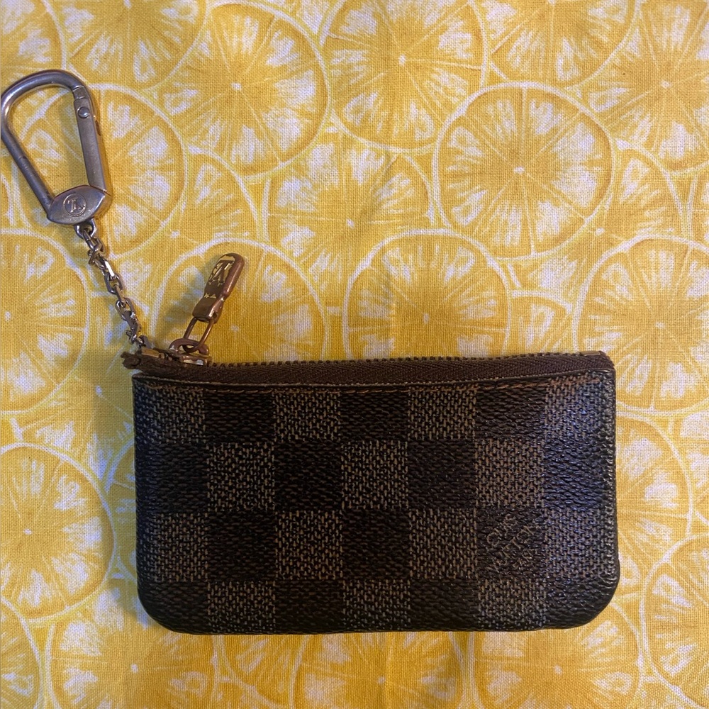 Louis Vuitton Damier Ebene Key Cles/Coin Pouch Authentic